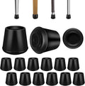 3/4" Round Rubber Chair Leg Tips Caps, Chair Leg Floor Protectors Furniture by VOCOMO