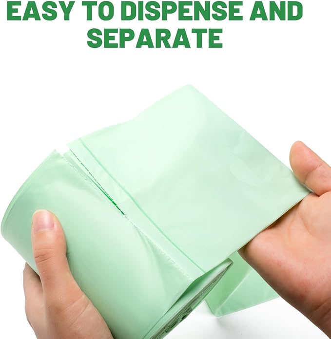 4-6 Gallon Flap Tie Compostable Trash Bags, Compost Bags Kitchen Trash Bags - Image 4