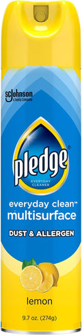 Pledge Dust & Allergen Multisurface Cleaner, Aerosol Spray, Lemon Scent by Pledge