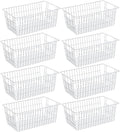 SANNO Freezer Baskets Pantry Storage Bins, Farmhouse Wire Storage Baskets by SANNO