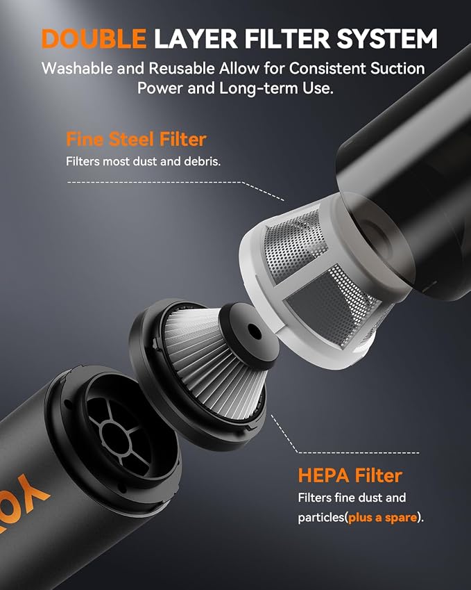 Car Vacuum, Handheld Vacuum Cordless - Image 5