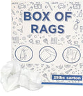 Recycled White Sheeting Cleaning Rags – Lint Free White Cotton Cloths by SupremePlus