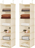 MAX Houser 6 Tier Shelf Hanging Closet Organizer, Closet Hanging Shelf by MAXHouser