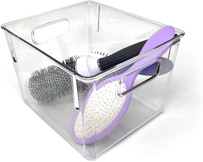 Isaac Jacobs 3-Pack Medium Clear Storage Bins - Image 2