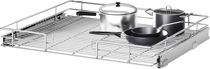 Pull Out Cabinet Organizer 31½" W x 21½" D, Heavy Duty Cabinet Pull Out Shelves by Unknown