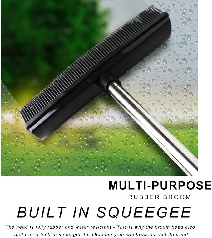 Pet Hair Rubber Broom Floor Brush - Image 8