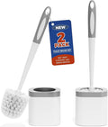 Toilet Brush, 2 Pack Toilet Brush and Holder Set Bathroom Accessories, Toilet by Holaloha