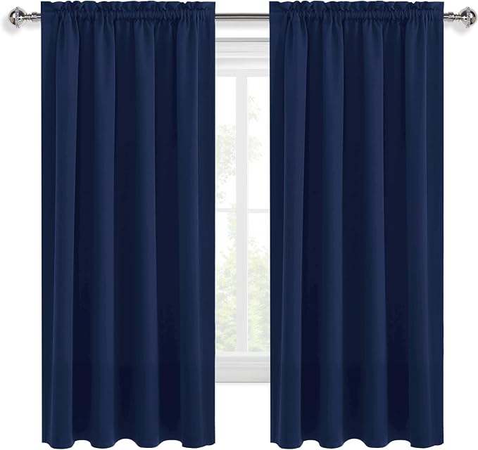 DWCN Navy Blue Blackout Curtains - Image 9