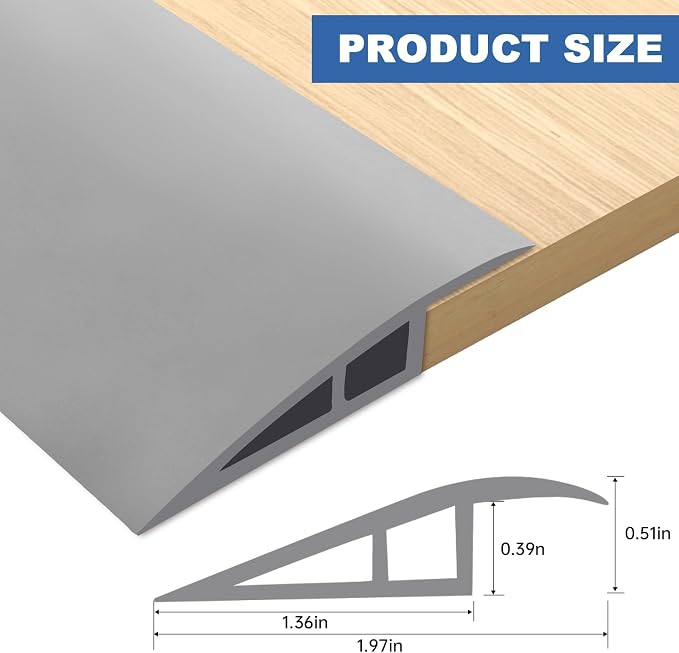 Vinyl Door Threshold Flooring Transition Strip Self Adhesive Carpet Edging Strip - Image 6