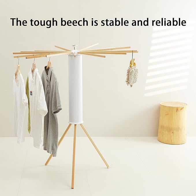 JOOM Tripod Clothes Drying Rack, Garment Rack Portable and Foldable Space - Image 4