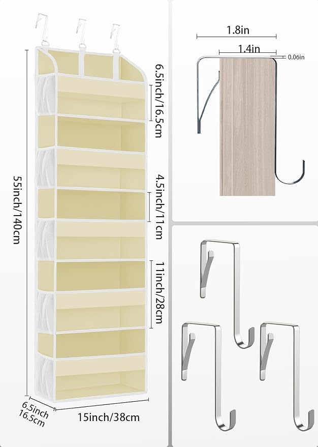 2 Pack Over The Door Storage Organizer - Image 6