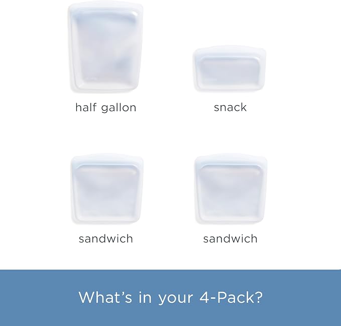 Stasher Premium Silicone Reusable Food Storage Bags, Lunch Bag, Travel - Image 5