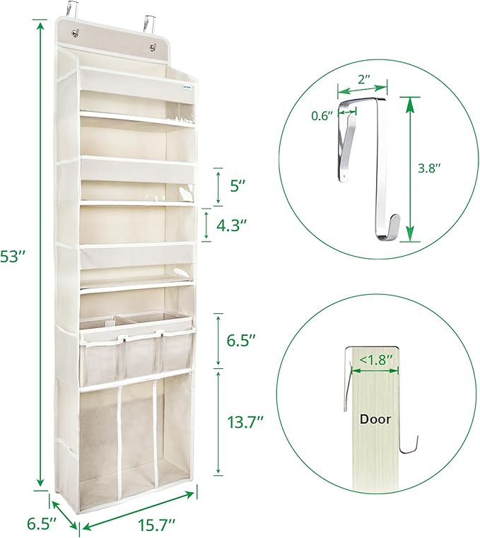 Door Hanging Storage Organizer, - Image 5