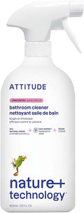 ATTITUDE Bathroom Cleaner Spray, EWG Verified, Plant-Based & Vegan, Safe by ATTITUDE
