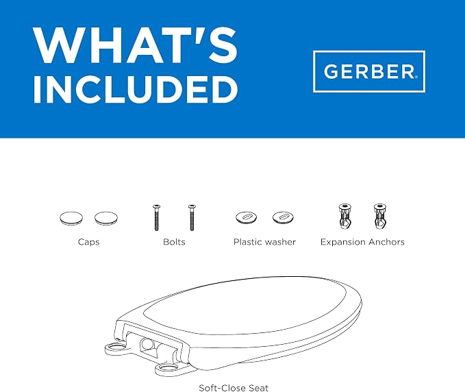 Gerber Universal Elongated Toilet Seat - Image 9