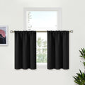 BGment Black Curtains 36 Inches Long by BGment