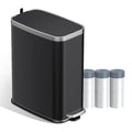 Stainless Steel Bathroom Trash Can by trashcan