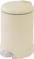 Glad Small Trash Can, 1.2 Gallon | Round Stainless Steel Garbage Bin by GladTrashFoodStorage