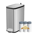 Stainless Steel Bathroom Trash Can by trashcan