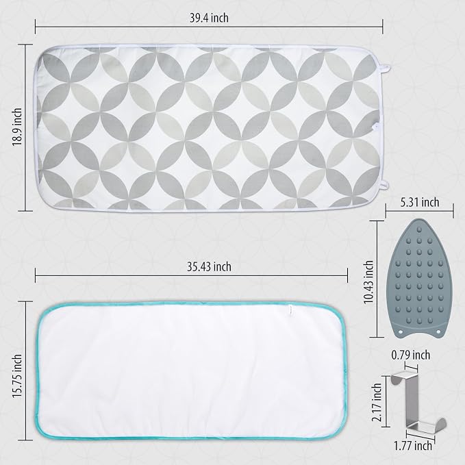 Seiritex Ironing Mat, Portable Ironing Pad 39.4 x 18.9 inch Table Top Iron - Image 7