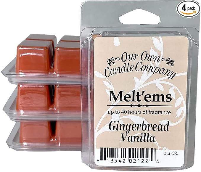 Our Own Candle Company Premium Wax Melt, Gingerbread Vanilla Scent, 6 Cubes by OurOwnCandleCompanycandles