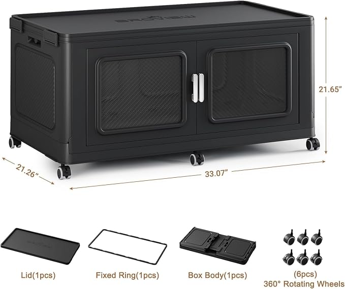 BROVIEW 220 Qt Stackable Storage Bin - Image 2
