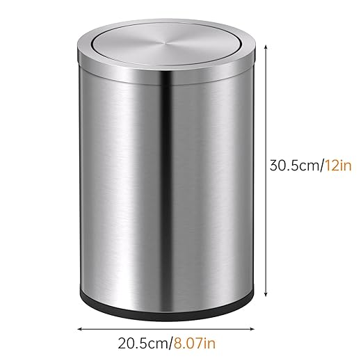 Mbillion Small Trash Can with Swing Lid 2.4 Gallons/9 Liter, Mini Trash Can - Image 6