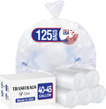 Delxo 40-45 Gallon Clear Trash Bags, Durable & Puncture-Resistant Plastic Can by Delxo
