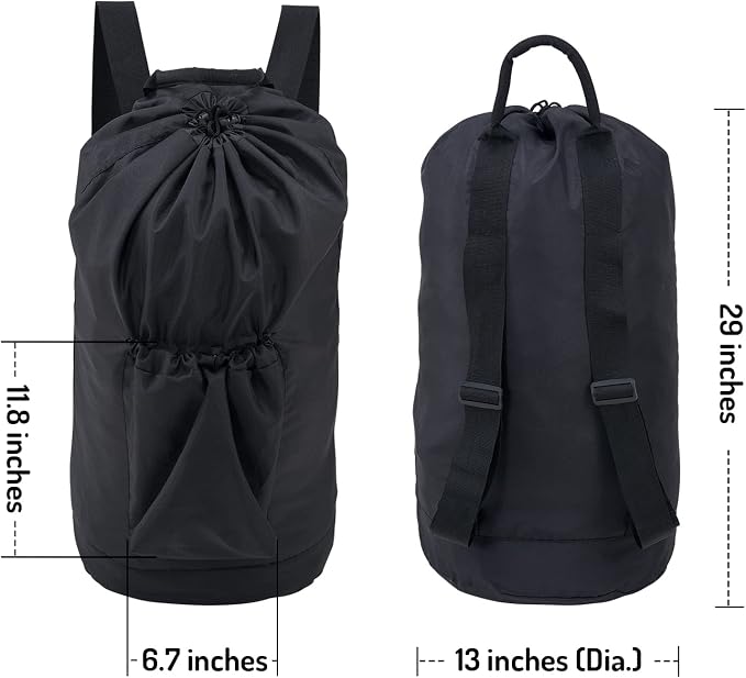 Laundry Backpack Bag, Dirty Clothes Travel Laundry Bag - Image 2