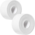 2 Pack Caulk Strip, 1.5" x 10.5Ft PVC Self Adhesive Caulk Tape, Sealing by UIOCSSC