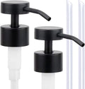 Stainless Steel Soap Dispenser Pump Head Replacement 2 Pack, 28/400 Threads by LUNESTELLA