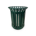 Outdoor Metal Slatted Trash Receptacle, Waste Receptacle，Commercial Trash Cans by Anxeit