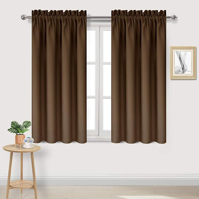 DWCN Blackout Curtains Room Darkening Thermal Insulated Bedroom Curtains Window by DWCN