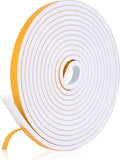 16Feet Weather Stripping Seal for Door Window, High Density Foam Tape, by Amzjjle