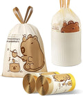 VOK 4 Gallon Trash Bags with Capybara Printed, Drawstring Small Garbage Bags by Unknown