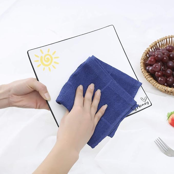 Glynniss Dishcloths Kitchen Highly Absorbent Dish Rags 100% Cotton Dish Cloths - Image 4