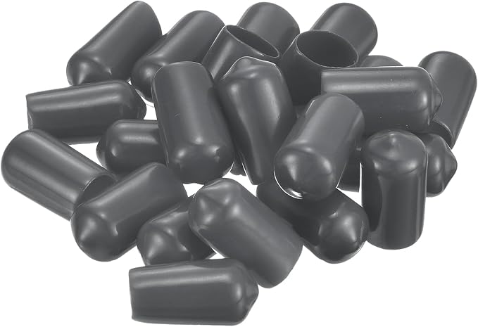 uxcell 20pcs Rubber End Caps 3.5mm ID Vinyl Round Tube Bolt Cap Cover Thread - Image 4