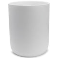 Matte White Round Compact Trash Can Mini, 2 Gallons / 7.5L Garbage Bin by YEWDesign