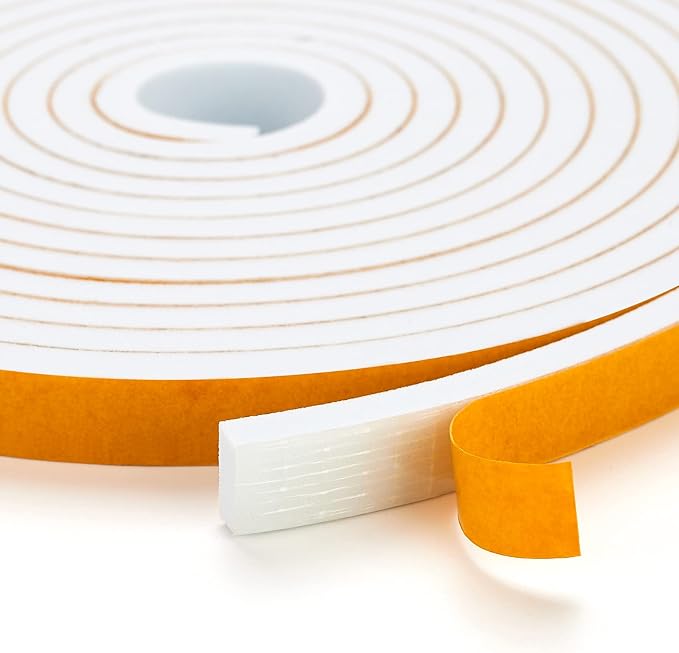 33 Feet Weather Stripping Door Seal, 1/2" Wide X 1/16" Thick Door Seal Strip by Ravinte