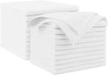 AIDEA Microfiber Cleaning Cloth White 20PK, Microfiber Towels by AIDEAHOME