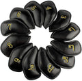 CRAFTSMAN GOLF 12pcs or 1pc Thick Synthetic Leather Golf Iron Head Covers Set by CRAFTSMANGOLF