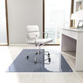 46" x 55" Glass Chair Mat, Heavy Duty Hard Tempered Glass Mat by KOONMI