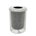 COATEDOUTDOORFURNITURE RFT-Gry Heavy Duty Round Trash Receptacle by CoatedOutdoorFurniture