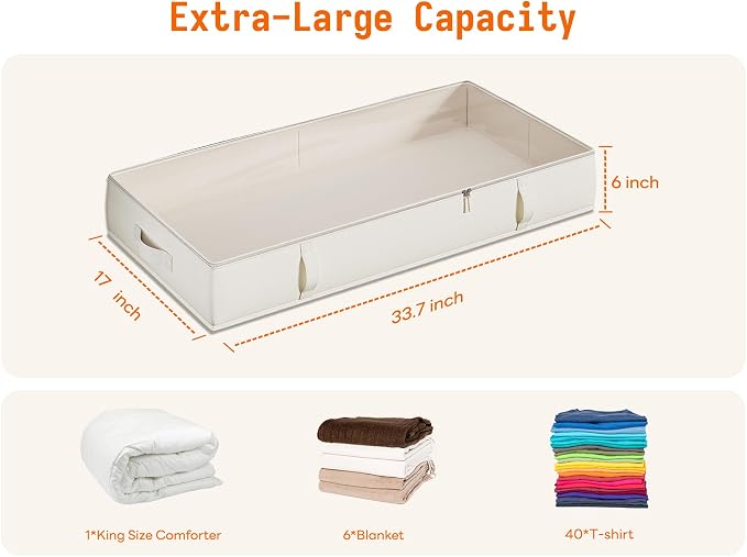 Vailando Under Bed Storage Containers, Underbed Storage Bins - Image 5