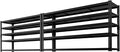 Storage Shelves Heavy Duty 2 PCS, 5-tier Adjustable Metal Industrial Utility by ROOMTEC