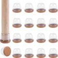 Ezprotekt 24 Pcs Clear Chair Leg Floor Protectors by VisittheEzprotekt