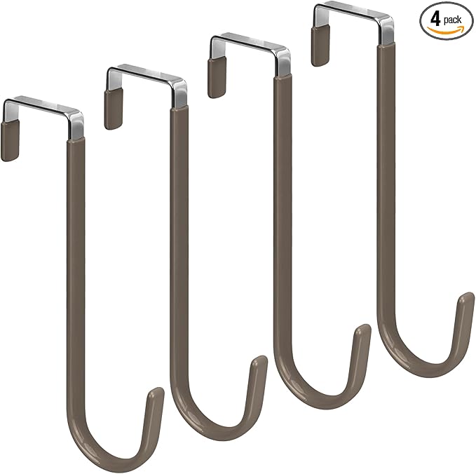 FYY Over The Door Hooks, 4 Pack Upgraded Long Door Hangers Hooks by FYY