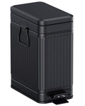 Small Trash Can with Lid Soft Close-10L/2.6 Gal Stainless Steel Outdoor Dog by GibHerz
