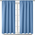 BGment Denim Blue Blackout Curtains 40 Inches Length by BGment