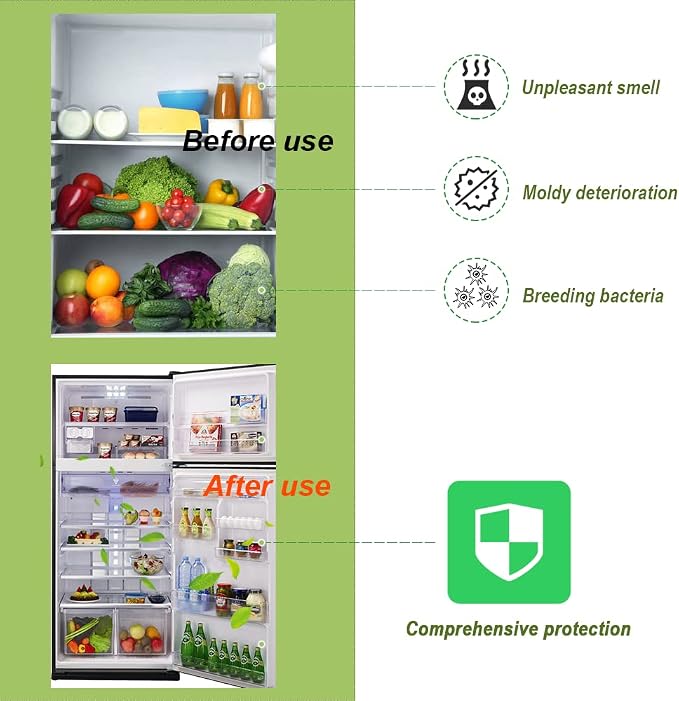 2Packs Fonday Refrigerator Deodorizer Odor Eliminator - Image 6